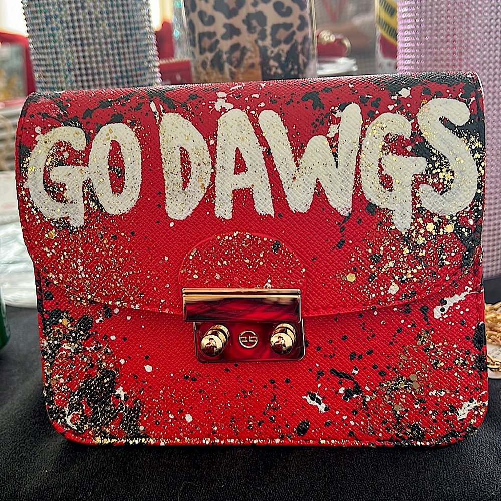 Go Dawgs Crossbody Bag in Red